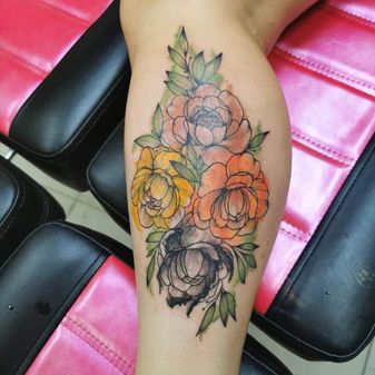 Neon traditional tatuointi, InkWorks Tattoo